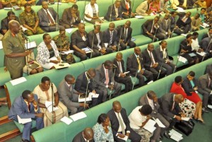 MPs sitting in parliament