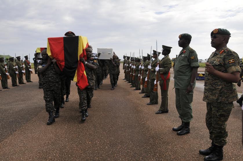 UPDF soldiers on parade