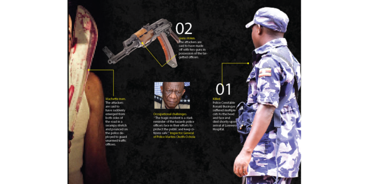 Machete assailants kill traffic officer at checkpoint, steal two guns