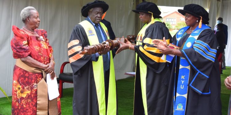 Prof John Okedi installed Kyambogo University Chancellor